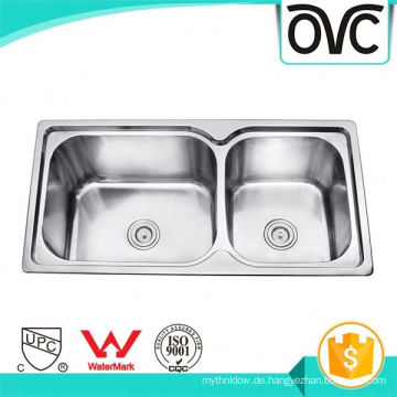 Heißer Verkauf Double Bowl Besten Preis Feste Oberfläche Waschbecken Heißer Verkauf Double Bowl Besten Preis Solid Surface Sink